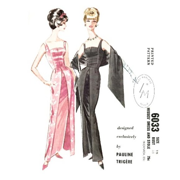 Vintage Pink Satin Column Dress - Picture 6 of 12